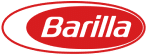 The Barilla logo on a white background in the food industry.