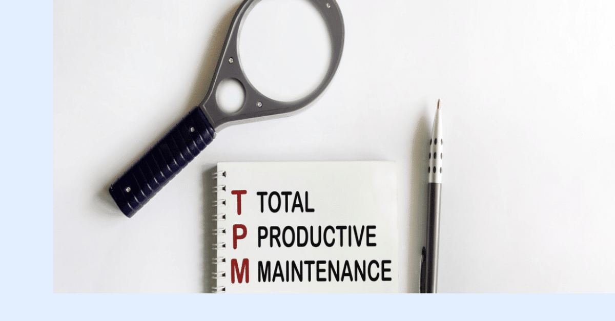 Total Productive Maintenace (TPM) pen and notebook.