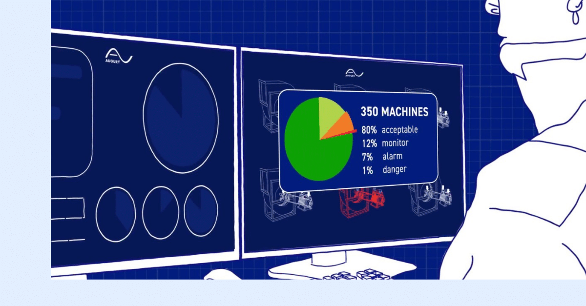 IoT Predictive Maintenance interface being used by a maintenance professional